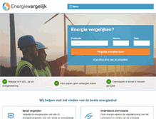 Tablet Screenshot of energievergelijk.nl